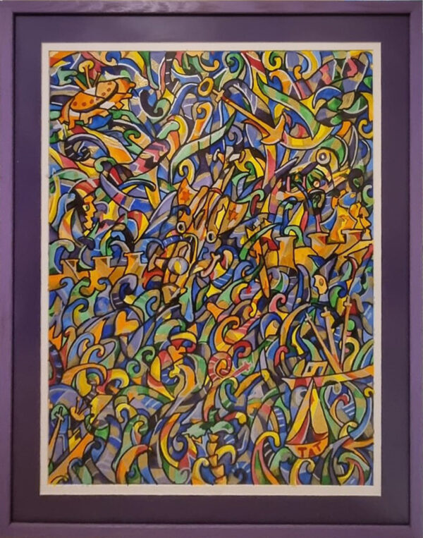 "Army" - original watercolor painting by Boris Tatievsky Army watercolor painting by Boris Tatievsky