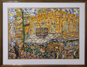 "Tbilisi Theatre" - original watercolor painting by Boris Tatievsky Tbilisi Theatre watercolor painting by Boris Tatievsky