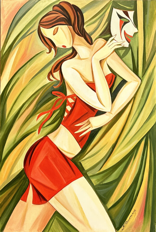 "The Crimson Secret" - original oil painting by Nadezhda Segal The Crimson Secret oil painting by Nadezhda Segal