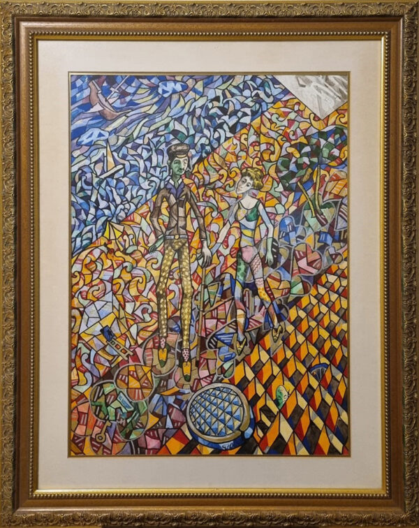 "The Promenade" - original watercolor painting by Boris Tatievsky The Promenade watercolor painting by Boris Tatievsky
