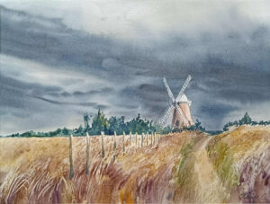 "Dutch Landscape" - original watercolor painting by Oksana Kaida Dutch Landscape - watercolor painting by Oksana Kaida
