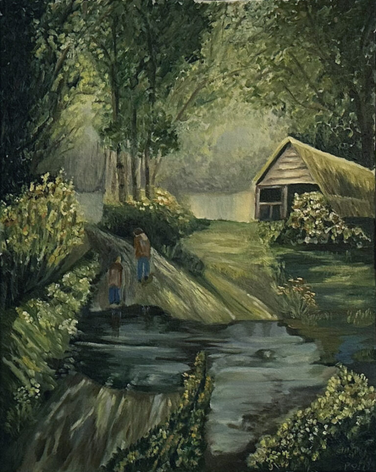 "The Quiet Path" - original oil painting by Polya Tatievsky The Quiet Path oil painting by Polya Tatievsky